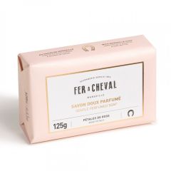 Hellävarainen hajustettu palasaippua - Ruusun terälehdet(125g)