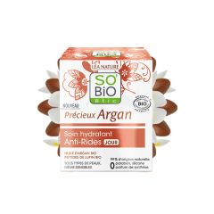 Luonnonmukainen ryppyjä ehkäisevä ja kosteuttava päivävoide Argan & Lupiini (50ml)