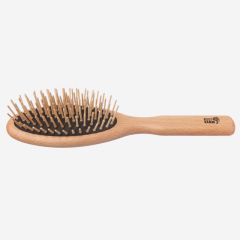 Big oval beech wood brush with straight tacks